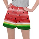 Painted watermelon pattern, fruit themed apparel Ripstop Shorts