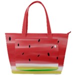 Painted watermelon pattern, fruit themed apparel Back Pocket Shoulder Bag 