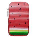 Painted watermelon pattern, fruit themed apparel Waist Pouch (Large)