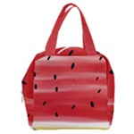 Painted watermelon pattern, fruit themed apparel Boxy Hand Bag