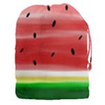 Painted watermelon pattern, fruit themed apparel Drawstring Pouch (3XL)