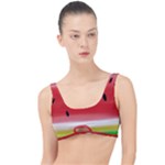 Painted watermelon pattern, fruit themed apparel The Little Details Bikini Top
