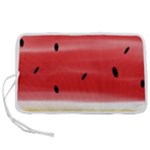 Painted watermelon pattern, fruit themed apparel Pen Storage Case (S)