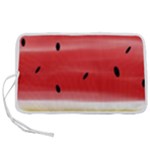 Painted watermelon pattern, fruit themed apparel Pen Storage Case (L)