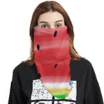 Painted watermelon pattern, fruit themed apparel Face Covering Bandana (Triangle)