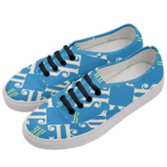 Abstract Pattern Geometric Backgrounds   Women s Classic Low Top Sneakers by Eskimos
