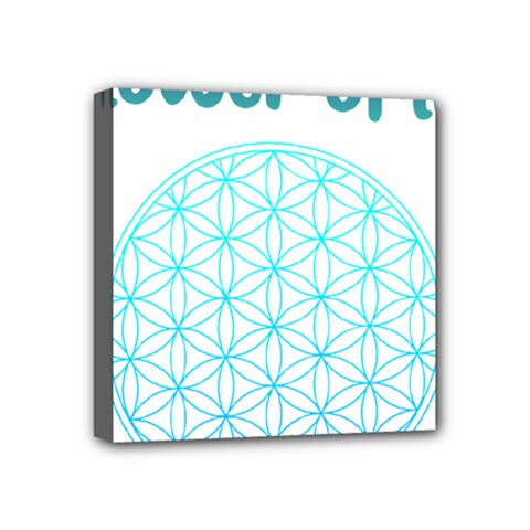 Flower Of Life  Mini Canvas 4  X 4  (stretched) by tony4urban
