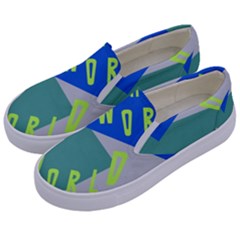 Abstract Pattern Geometric Backgrounds   Kids  Canvas Slip Ons by Eskimos