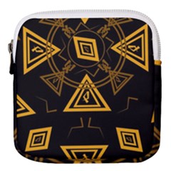 Abstract Pattern Geometric Backgrounds   Mini Square Pouch by Eskimos