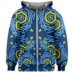 Abstract Pattern Geometric Backgrounds   Kids  Zipper Hoodie Without Drawstring by Eskimos