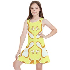 Abstract Pattern Geometric Backgrounds   Kids  Lightweight Sleeveless Dress by Eskimos