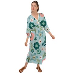 Flower Grecian Style  Maxi Dress by zappwaits