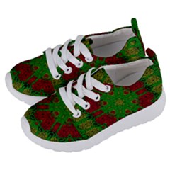 Peacock Lace So Tropical Kids  Lightweight Sports Shoes by pepitasart