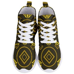Abstract Pattern Geometric Backgrounds   Women s Lightweight High Top Sneakers by Eskimos
