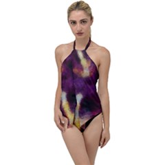 Requiem  Of The Purple Stars Go With The Flow One Piece Swimsuit by DimitriosArt