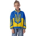 Flag Of Ukraine Coat Of Arms Kids  Half Zip Hoodie View1