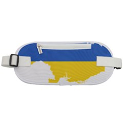 Ukraine Flag Map Rounded Waist Pouch by abbeyz71