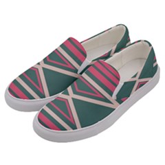 Abstract Pattern Geometric Backgrounds   Men s Canvas Slip Ons by Eskimos
