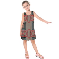 Abstract Pattern Geometric Backgrounds   Kids  Sleeveless Dress by Eskimos