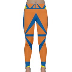 Abstract Pattern Geometric Backgrounds   Classic Yoga Leggings by Eskimos