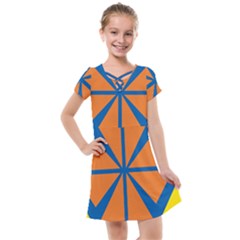 Abstract Pattern Geometric Backgrounds   Kids  Cross Web Dress by Eskimos