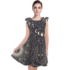 Magic-patterns Tie Up Tunic Dress by CoshaArt
