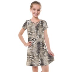 Luxury Snake Print Kids  Cross Web Dress by CoshaArt
