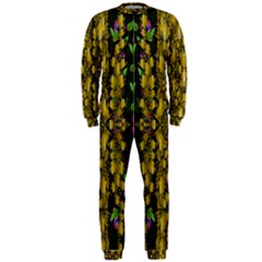 Fanciful Fantasy Flower Forest Onepiece Jumpsuit (men) by pepitasart