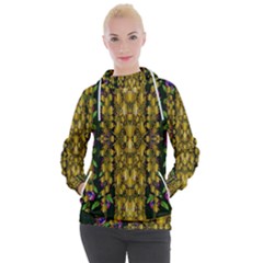 Fanciful Fantasy Flower Forest Women s Hooded Pullover by pepitasart