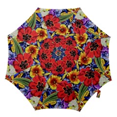 Flower Pattern Hook Handle Umbrellas (small) by CoshaArt