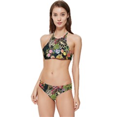Tropical Pattern Banded Triangle Bikini Set by CoshaArt