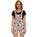 Floral Short Overalls View1