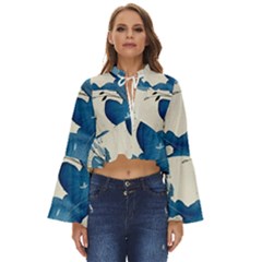 Floral Boho Long Bell Sleeve Top by Sparkle