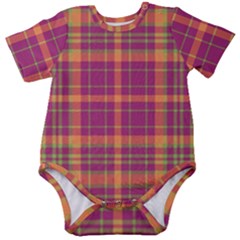 Tartan 9 Baby Short Sleeve Onesie Bodysuit by tartantotartanspink