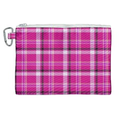 Pink Tartan-9 Canvas Cosmetic Bag (xl) by tartantotartanspink2