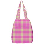 Pink Tartan 4 Center Zip Backpack