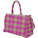 Pink Tartan 4 Duffel Travel Bag