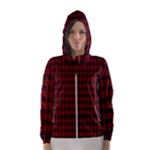 Tartan Red Women s Hooded Windbreaker