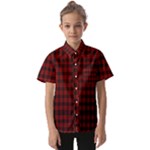 Tartan Red Kids  Short Sleeve Shirt