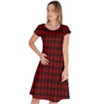 Tartan Red Classic Short Sleeve Dress