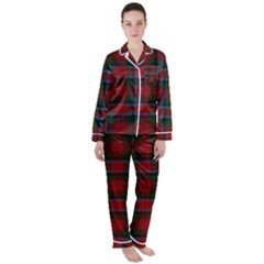 Macduff Tartan Satin Long Sleeve Pajamas Set by tartantotartansallreddesigns