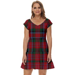 Macduff Tartan Short Sleeve Tiered Mini Dress by tartantotartansallreddesigns