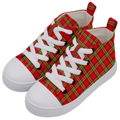 Tartan And Plaid 3 Kids  Mid-top Canvas Sneakers