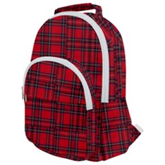 Royal Stewart Tartan Rounded Multi Pocket Backpack by tartantotartansreddesign2