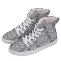 Nature Collage Seamless Pattern Men s Hi-top Skate Sneakers by dflcprintsclothing