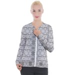 Nature Collage Seamless Pattern Casual Zip Up Jacket