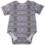 Nature Collage Seamless Pattern Baby Short Sleeve Onesie Bodysuit