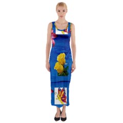 Backgrounderaser 20220425 173842383 Fitted Maxi Dress by marthatravis1968