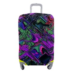 Neon Aquarium Luggage Cover (small) by MRNStudios