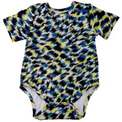 Digital Animal  Print Baby Short Sleeve Onesie Bodysuit by Sparkle